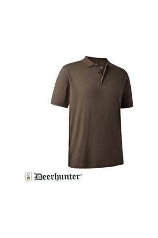 T. Deerhunter Christian Polo Haki Tişört L Kahverengi