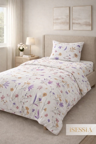 Fiora Tek Kişilik Çarşaflı Nevresim Takımı 160 X 240 Cm Mor