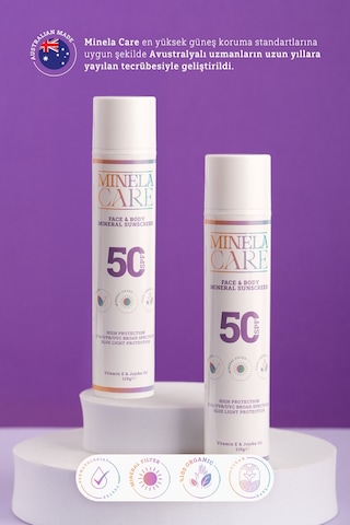 Minela Care Mineral Filtreli Yüz Ve Vücut Güneş Kremi SPF50 110 G