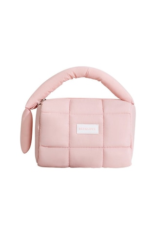 Taşınabilir Tuvalet Çantası Seyahat Kozmetik Çantası Büyük Kapasiteli Su Geçirmez Pembe