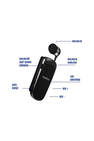 Sunix BLT-38 Makaralı Bluetooth Kulak İçi Kulaklık