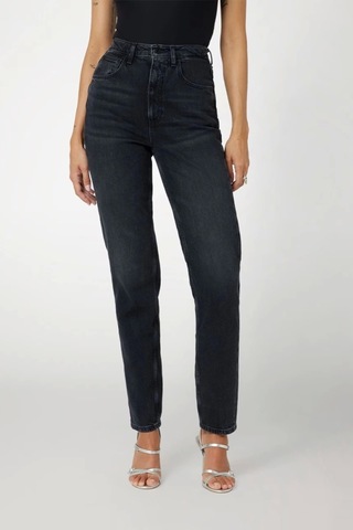 Guess Mom Kadın Siyah Relaxed Fit Jean W2ya21d4qd1-aubk Siyah
