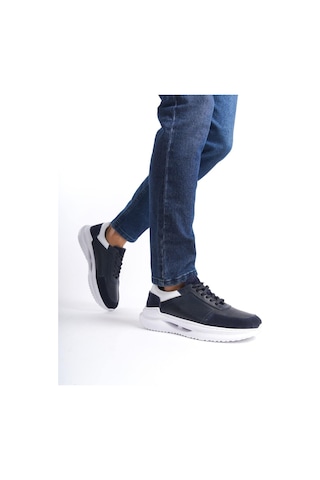 Mubiano Hakiki Deri Mbkry028-lcv Erkek Lacivert Sneaker & Spor Ayakkabı Lacivert