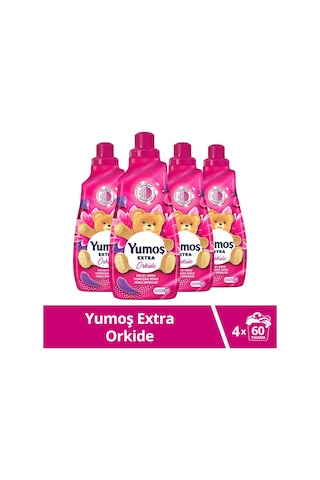 Yumoş Çamaşır Yumuşatıcısı Extra Konsantre Orkide 4 x 1440 ML