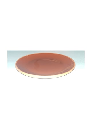 Seramik Sunum Tabağı 18 Cm Kahve 6 Adet