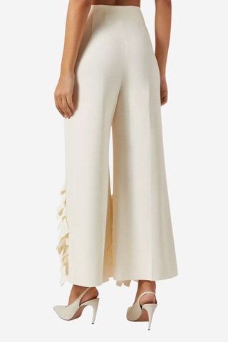 Awake Rectangle Fringe Culotte Pantolon Krem