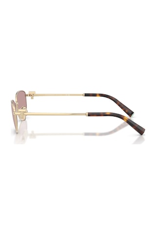 Tiffany Co. Tf 3115 6189vs 56 Unisex Oval Gold Aynalı Metal Güneş Gözlüğü Altın