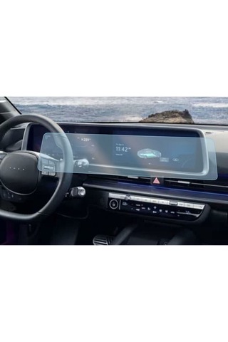 Hyundai Ioniq 6 Uyumlu Ekran Koruyucu Multimedya Dijital Gösterge 9H Nano Ekran Koruyucu