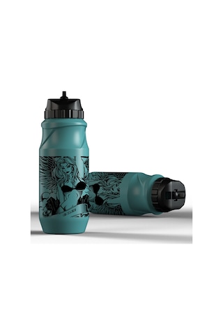 Enlee 650Ml Dağ Bisikleti Su Şişesi Bpa Içermez Fda Sertifikası Olmadan - Güzel Kız/Yeşil