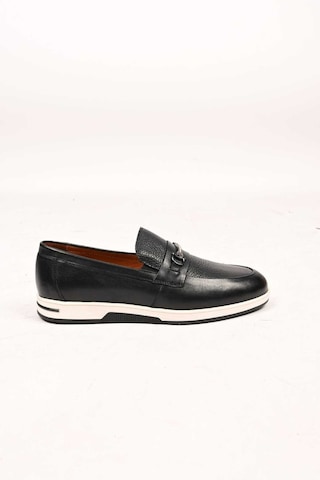 Bestello Bağcıksız Tokalı Loafer Termo Taban Hakiki Deri 333-5582 Erkek Ayakkabı Siyah