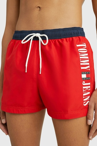 Tommy Hilfiger Classic Men's Swimming Slim Shorts Erkek Deniz Şortu Kırmızı