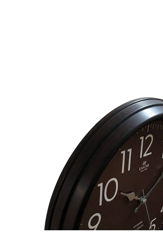 Eastar E3334 Sessiz Akar Saniyeli Modern Mocha Duvar Saati Renkli