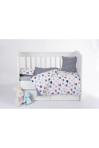 Patalena Home Pamuk 7 Parça Bebek Nevresim Takımı 100 x 150 CM