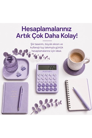 Muıtomas Hesap Makinesi Lila