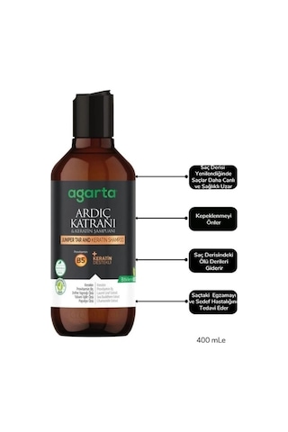 Mey İthalat Ardıç Katranı & Keratin Şampuanı 400ml Tüm Saç Tipleri