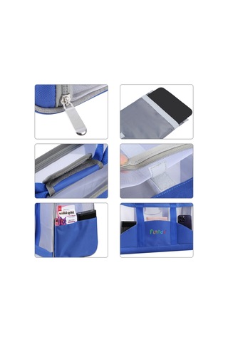 Funadd Portable Breathable Pet Bag Outdoor Shoulder Tote Bag Mavi