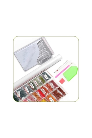 Elmas Boyama Karikatür Elmas Nakış Tam Set Elmas Mozaik Taklidi Noel Süslemeleri 20x30cm