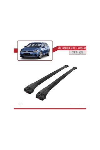 Volkswagen Golf 7 Varıant 2013-2019 Arası İle Uyumlu Ace-1 Ara Atkı Tavan Barı Siyah