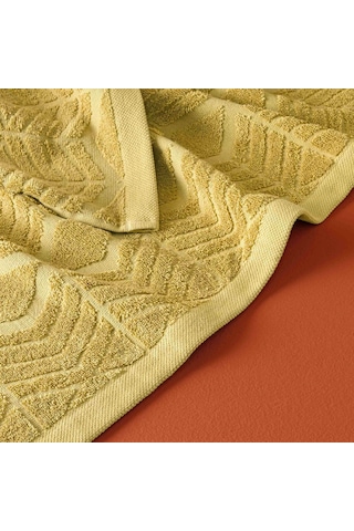Taç Butik Brüj Pamuk Banyo Havlusu Hardal 70x140 000000001500223899 Hardal