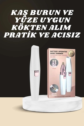 Hubrendy Tekno Kulak Burun Ve Yüz Epilasyon Aleti Ve Yüz Masaj Aleti İkili Cilt Bakım Seti