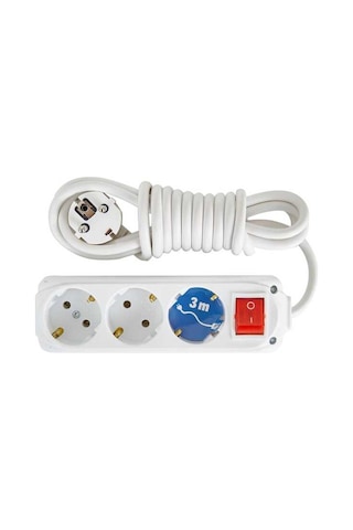 Almera 3'lü Anahtarlı Topraklı Priz3 Mt.