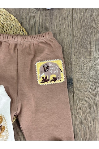 101 Dalmations Bulut Baskılıyenidoğan Organik Pamuk Erkek Bebek Patikli Eşofman 3lü Set Çok Renkli