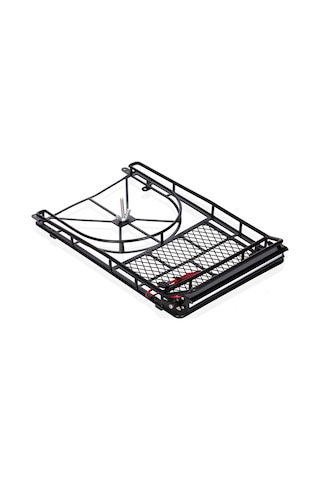 Jeehugo 1/10 Rc Krawlörler İçin Led Işık Barlı Alüminyum Çatı Rafı - Tamir Lastiği Tutuculu Trx4 Scx10 Rc4wd Gen8 Uyumlu