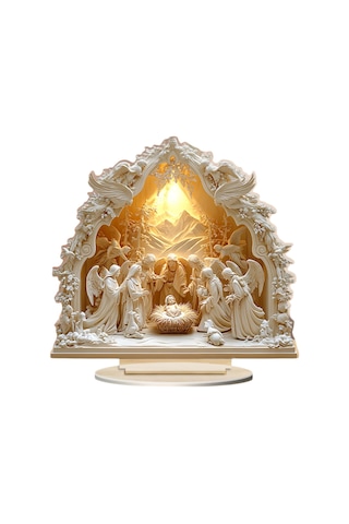 Homyl 2d Düz Akrilik Heykel Koleksiyon Tatil Yılbaşı Doğum Orta