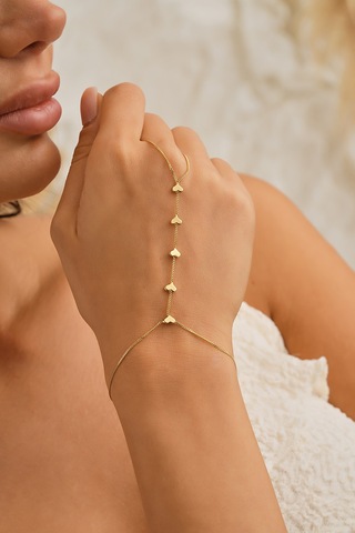 Sefa Gold 14 Ayar Altın Beş Kalp Şahmeransfgshmr01 Sarı Altın