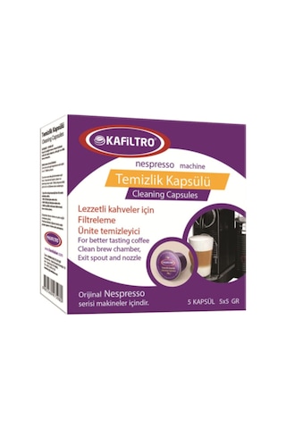 Kafiltro Nespresso Temizlik Kapsülü 5 Kapsül