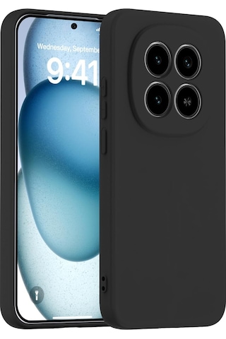 Xiaomi Poco M8 Pro 5g İle Uyumlu Kılıf Esnek Premium Yumuşak Silikon Telefon Kılıfı Kapak Siyah