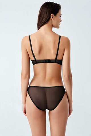 Luw 6118 Siyah Dolgulu Sütyen Külot Dantelli 2Li Takım Siyah