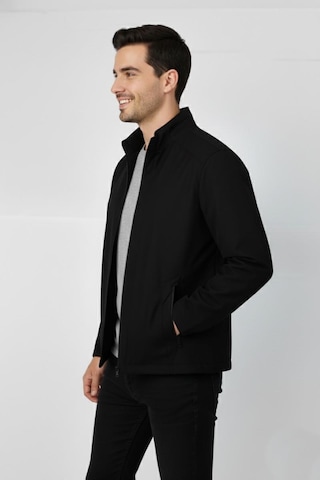 Erkek Büyük Beden Hakim Yaka Spor Mont 99547 Bbgl-st04878 Siyah