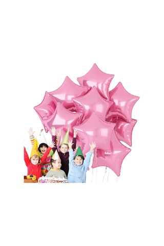 Yıldız Folyo Balon Pembe 18 Inc Çok Renkli