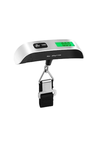 Seyahat Bavul Ağırlık Tartı Dijital Lcd Ekran Çok Amaçlı Taşınabilir Bagaj Tartısı Max 50 Kg 5671 Hemengoxg
