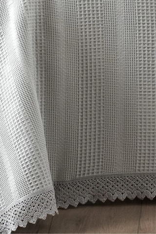 %100 Pamuk Çift Kişilik Kopanaki Dantelli Petek Pike 210x230 Cm-gri Grı Gri