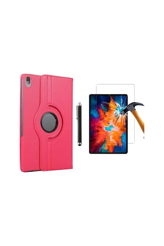 Lenovo Tab P11 Tb-j606f Za7r0223tr Uyumlu 360 Dönerli Tablet Kılıfı 3lü Set Arka Kapak