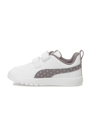Puma 398759 06 Courtflex V3 Dotty V Inf Beyaz-mor-yeşil Çocuk Spo Beyaz