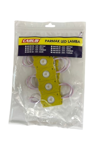 Parmak Lamba Tek Lens 12v Sarı Günışığı 10'lu Br 040 99 48