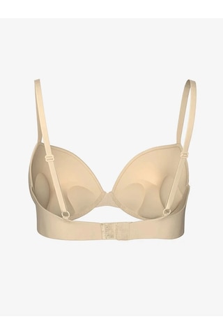 Scm Lingerie Scm Lıngerıe Ten Rengi Balenli Dolgulu Düz Tişört Sütyen Ten