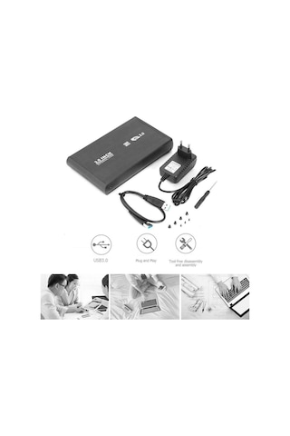 3.5" İnç Usb 3.0 Sata Harici Metal Hard Disk Hdd Kutusu Dd-130T