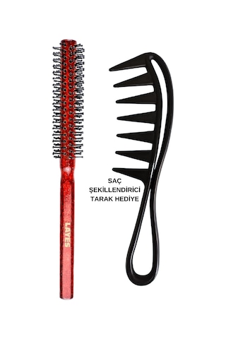 Layes İnce Fön Fırçası + Şekillendirici Tarak