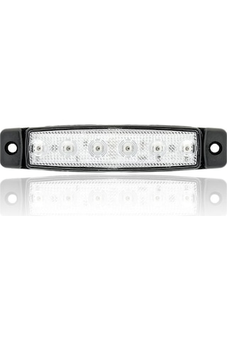 12v 6 Led Beyaz Parmak Lamba Su Geçirmez İnce Dizayn Side Marker