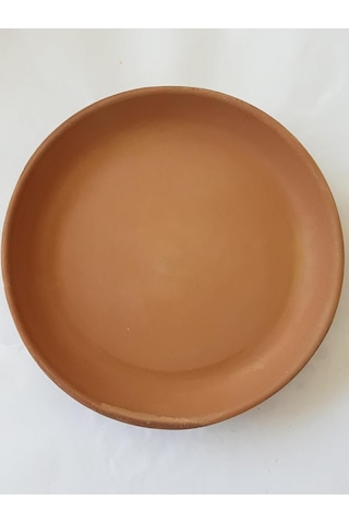 Topraktan 6'lı Fincan,saksı Altlığı Çok Amaçlı Mini Tabak 13 1,5 Cm