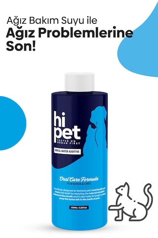 HiPet Kedi Ağız Bakım Suyu 100 ML