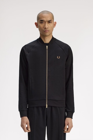 Fred Perry J1333 Black Watch Tartan Erkek Ceket Siyah
