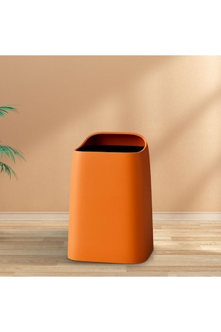 Pazly Tuvalet Turuncu Turuncu Suntek Sepeti Ofis Kutusu Dikdörtgen Çöp 10l Dp Turuncu