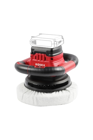 Rodex RPX2270 Akülü Polisaj Makinesi Bataryasız 20V