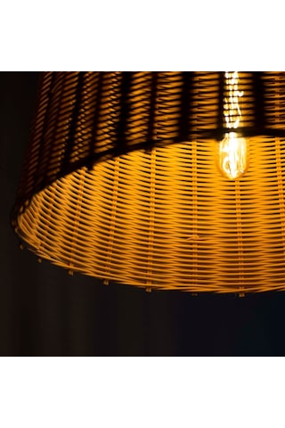 Rattan Örgü Avize: Lilios: 37Cm