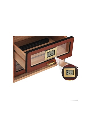 Falconetti Çekmeceli 3 Katlı Sedir Humidor Puro Kutusu Rc78akhv